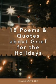 Together, it's easier to make space for grief and for the love and joy that it stems from, which is the same love it inevitably returns to, if we allow that spaciousness. May these quotes about grief comfort you, validate what you feel, and bring a little more light to the holidays. You belong in the light, too. #griefandloss #lifeafterloss #griefsupport #griefquotes #healingprocess #healingpoems #healingquotes Holiday Poems, Poems Quotes, Christmas Poems, This Is Your Life, Holiday Quotes, Words Of Comfort, Losing A Loved One, Same Love, Quotes About New Year