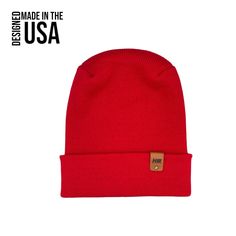 HAAKWEAR Theta-Stitch™ Cuffed Beanie - Designed and Made in USA (Patent Pending Design)  Introducing the NEW HAAKWEAR Theta-Stitch™ Cuffed Beanie! The all new patent-pending design exclusively made in the USA by HAAKWEAR. Featuring our Theta-Stitch™, this beanie has a secure fit for your head that is more comfortable than traditional beanies. Advanced knitting techniques allow this beanie to contour to your head and helps prevent compression headaches.  Every beanie is created with attention to detail, catering to your style with maximum warmth and comfort. Features: Exclusive Patent Pending Design One Size Fits MostUnisex DesignVersatile StyleBreathable100% Acrylic100% PU Artificial Vegan Leather Logo Country of Origin: United States (USA) Advanced Knitting Techniques, Advanced Knitting, Cuffed Beanie, Quality Hats, Cleveland Ohio, Skull Cap Beanie, Knitting Techniques, Leather Logo, Skull Cap