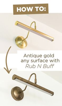 how to antique gold and any surface with rub n buff's brass furniture hardware