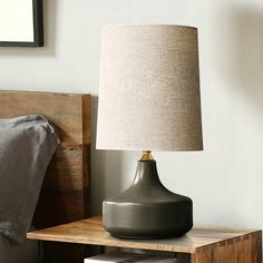 Enhance the ambiance of your rural living room with the Nicole Grey/White Fabric Shade Night Stand Lamp. Crafted with exquisite attention to detail, this elegant lamp combines rustic charm with contemporary design. The grey and white fabric shade complements any decor, giving a soft and soothing glow to your space. The sturdy stand ensures stability, providing a reliable lighting solution for your bedside or living room. The lamp features a convenient switch for easy operation and requires one s Rural Living Room, Night Stand Lamp, Stand Lamp, Ceramic Style, Rustic Table Lamps, Rural Living, Metal Hanging Lights, Living Room White, Shared Rooms