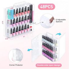 Color:Clear \nType:Nail Display \nType:Nail Art Storage&Bags \n Transparent Nail Polish, Nail Display, Nail Polish Holder, Nail Polish Storage, Nail Polish Organizer, Transparent Nails, Storage Display, Art Storage, Nail Art Tools