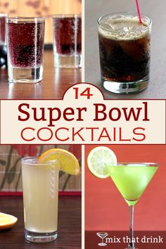 The best cocktails for a Super Bowl party are the ones that are fun, tasty and easy to serve in a pitcher. This makes it easy for the host to mingle with the guests instead of bartending the whole time. Super Bowl Quotes, Trophy Diy, Super Bowl Trophy, Super Bowl Decorations