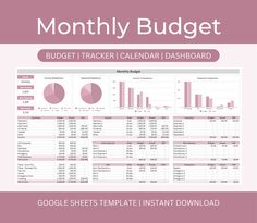 monthly budget spreadsheet Home Budget Spreadsheet, Bills Calendar, Bill Calendar, Interactive Dashboard, Google Spreadsheet