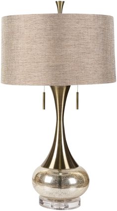 Karval LMP-1059 Modern Faux Silk Acrylic Base Lamps, Champagne Table Lamps, Mercury Glass Table Lamp, Lava Lamps, Gold Lamp, Gold Table Lamp, Gold Table, Brass Table, Table Lamp Sets