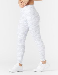 High Power Legging Print: White Camo - Online Only – Glyder