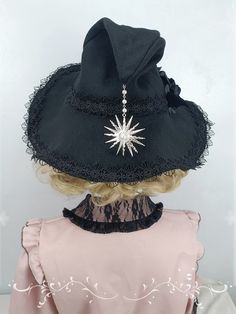 The price is for a hat only, others are not included. Fantasy Hat Design, Witch Hats Diy, Witch Hat Ideas, Diy Witch Hat, Witch Costume Ideas, Halloween Costume Ideas Diy, Cute Witch Hat, Witchy Hat, Witch Oc