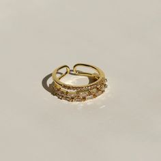 Emerald Ring | Minimalist Jewelry | Truly Blessed Jewels – TBJ Elegant Rings For Summer Beach Occasions, Elegant Summer Beach Rings, Gold Rings As Summer Gift, Gold Open Ring For Summer, Gold Rings For Summer Gift, Elegant Stackable Beach Jewelry, Summer Gift Gold Rings, Gold Midi Rings As A Gift For Summer, Dainty Adjustable Rings For Summer