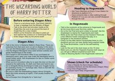 the wizarding world of harry potter is shown in this brochure for children