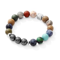 PRICES MAY VARY. 【UNIQUE DESIGN】: Our unique unisex bracelet features stone beads, each representing a different planet in our solar system. It's a perfect accessory for anyone who loves astrology, science or space exploration. 【HEMATITE STONE】: Each bead is made of high-quality hematite stone, known for its grounding and protective properties. Hematite is believed to help enhance mental clarity, focus and overall well-being. 【STRETCH BRACELET】: The bracelet is made of durable elastic string and Love Astrology, Space Planets, Hematite Stone, Unisex Bracelets, Meditation Yoga, Luxury Gift Box, Mental Clarity, Space Exploration, Yoga Meditation