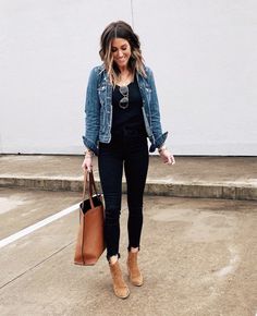 Denim Jacket Outfit, Mode Inspo, Mom Outfits, Casual Fall Outfits, Work Attire, Mode Inspiration, Fall Winter Outfits