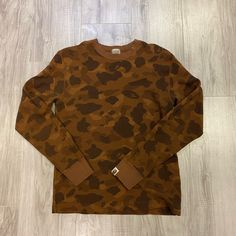 Instagram: @H0lykickz -Size Medium -Lightly Used Description Instagram, Bape Camo, Bape Shirt, Camo, Long Sleeve Tees, Tee Shirts, Man Shop, Mens Shirts, Size Medium