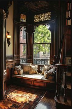 Gothic Reading Nook, Gothic Library Aesthetic, Old Victorian Homes Interior, Victorian Gothic Interior, Old House Decorating, Dark Academia Interior, Victorian House Interiors, Ideal Aesthetic, Mediterranean Interior Design