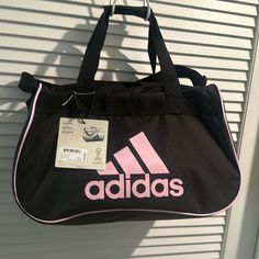 Nwt Adidas Crossbody Ladies Gym Bag With Lots Of Room. Easily Fits Into Locker. Adidas Crossbody, Ladies Gym, Womens Gym Bag, Adidas Bags, Adidas Purple, Purple Black, Adidas Women, Purple And Black, Gym Bag