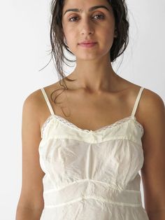 Erica Tanov | Lolita Silk Camisole - Ivory Minimalist Clothes, Tank Top Pattern, Satin Camisole, Womens Camisoles, Silk Cami