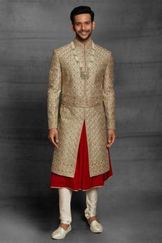 Silk Dual Layer Sherwani, Dual Layer Silk Sherwani, Silk Sherwani with Dual Layer, Men's Silk Dual Layer Sherwani, Dual Layer Sherwani for Wedding, Silk Dual Layer Sherwani for Groom, Dual Layer Silk Sherwani for Men, Silk Sherwani with Double Layer, Dual Layer Silk Sherwani Online, Buy Silk Dual Layer Sherwani, Silk Dual Layer Sherwani for Formal Occasions, Dual Layer Silk Sherwani for Party Wear, Silk Sherwani with Dual Layer for Festive Wear Green Sherwani, Silk Churidar