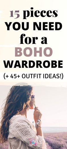 Want a boho chic wardrobe? Here are the 15 fashion pieces every bohemian wardrobe needs, plus 45+ outfit combinations for boho style. Vetement Hippie Chic, Stile Hippie Chic, Bohemian Wardrobe, Boho Wardrobe, Boho Chic Style Outfits, Stile Boho Chic, Moda Hippie, Look Boho Chic