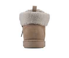 Fully embrace the cooler season with the Icebox from White Mountain Shoes. The faux fur lining and lace enclosure is perfect for those chilly days. The cushioned footbed and lug outsole provides comfort for every step you take. This classic silhouette will be the shoe you grab to wear in the cold weather. Leather upper with Faux Shearling cuff, Lace up closure for secure fit,1\ sole height,3.5\ shaft height,15\ shaft circumference, Round Moc toe, Synthetic lined padded footbed, Synthetic outsole White Winter Boots With Plush Lining, Elegant White Mid-calf Winter Boots, Non-slip White Winter Boots, White Plush-lined Boots For Winter, Lace-up Boots With Faux Fur Lining For Outdoor, White Mountain Shoes, White Mountain, Ice Box, Snow Boots Women