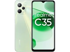 the new redmike c35 smartphone is shown with its camera facing forward, and it