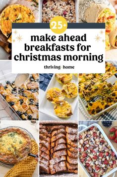 Make Ahead Breakfasts for Christmas Morning Make Ahead Breakfasts, Am Routine, Christmas Breakfast Ideas, Breakfast Casserole With Biscuits, Energy Boosting Smoothies, Christmas Breakfast Recipe, Gourmet Breakfast, Unique Breakfasts, Smoothie Packs