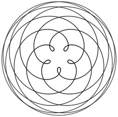 an image of a circle with four circles in the middle and one on the side