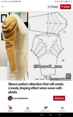 an image of the back of a mannequin's head and neck, with instructions for how to sew