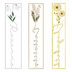 PRICES MAY VARY. ❀ More than just a bookmark——a gift with timeless emotional value. ✿ Colorful birthday flowers, each petal is colored by hand. Choose the corresponding month and name to give this gift a special meaning! ❀ Specifications: about 10 cm in length and no more than 4 cm in width. Thickness: 2mm;Weight: about 2.7-3.5grams;Material: stainless steel and enamel colors. ✿ Width depends on the type of flower you choose. We will adjust the bookmark to the appropriate size. Each bookmark wil Birthday Flower, Colorful Birthday, Women Birthday, Birth Flower, Stainless Steel, Birthday, Gifts