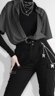 Fete Emo, Tomboy Style Outfits, Tomboy Fashion, Alternative Outfits, Edgy Outfits