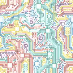 an image of a computer circuit board pattern