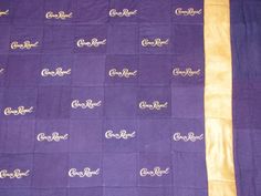 CROWN ROYAL PURPLE AND GOLD QUILT MADE FROM MORE THAN 160 BAGS | eBay Gold Reserve, Crown Royal, Three Layer, Purple Bags, Royal Purple, The Purple, Quilt Making, Quilting, Crown