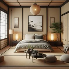 15 Serene Japanese Bedroom Ideas for Tranquil Retreats — Lord Decor Japandi Garage, Korean Inspired Bedroom, Asian Zen Interior Design, Muji Room, Japanese Bedrooms, Glamorous Bedroom Decor