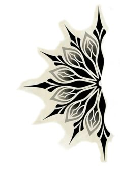 a black and white drawing of a flower