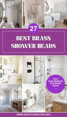 the best brass shower heads for your bathroom