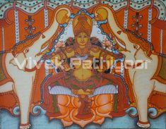 Acrylicpainting on ivory sheet#keralagodsowncountry #elephantart #painting #keralamuralpainting #mural Tanjore Painting, Elephant Art, Hindu Art