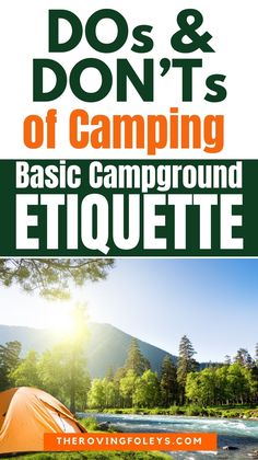 the cover of do's and don'ts of camping basic campground etiquette