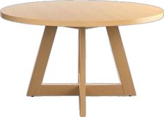 a round wooden table with two legs on the top and one leg raised to the side