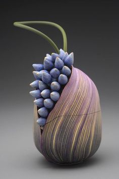 Polymer Clay Kunst, Shattered Glass, Seed Pods, Polymer Clay Art, Arte Floral, Natural Forms, Ikebana, Ceramic Sculpture