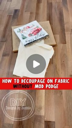 how to decourage on fabric without moding the wood floor with diy