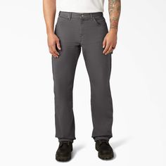 Carpenter pants are for carpenters, yes. But our Men's Relaxed Fit Heavyweight Duck Carpenter Pants can also be worn by anyone else in need of multifunctional workwear. Built from heavyweight, 100% cotton duck, the material stands up to the most rigorous wear and tear. Its relaxed fit and straight leg, along with the side utility pockets, hammer loop, rivets, and reinforced seams, make these pants a functional, classic choice for getting through a tough workday. Tall Pants, Utility Pockets, Carpenter Pants, Big & Tall, Rivets, Mens Pants, Work Wear, Straight Leg, Relaxed Fit