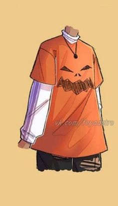 an orange shirt with a bat on it