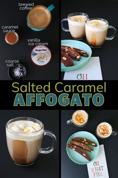 salted caramel affogatto coffee recipe