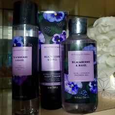 Blackberry & Basil Set 8 Oz Body Cream 8 Oz Fine Fragrance Mist 10 Oz Shower Gel Nwt Bath N Body Works, Perfume Body Spray, Body Hygiene, Perfume Collection Fragrance, Bath And Body Works Perfume, Shower Skin Care, Fine Fragrance Mist, Body Smells, Smell Goods