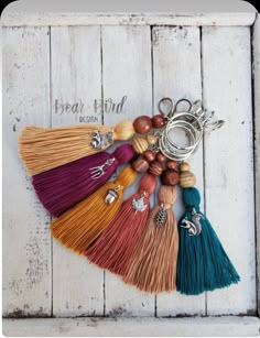 a bunch of tassels that are sitting on a table