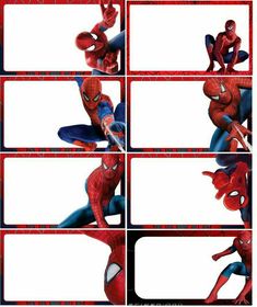 the amazing spider - man character poses in different positions