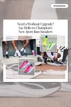 #ad Whether walking, doing some killer ab exercises, getting miles in on your bike, or even wandering through the aisles of your favorite store (hey, shopping is cardio too!), Champion’s new Sport Run sneakers are functional, stylish and will totally upgrade any workout. Best Workout Shoes, Killer Abs, Ab Exercises, Workout Shoes, A Workout