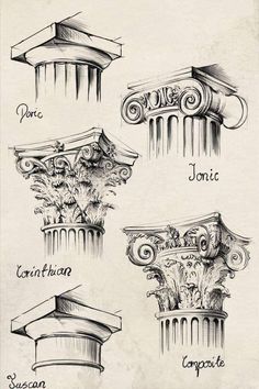 four different types of architectural designs