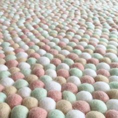 an image of a carpet made out of balls