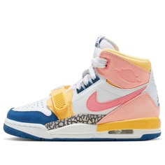 Shop (GS) Air Jordan Legacy 312 FD9909-161 at KICKS CREW — your go-to for authentic, stylish sneakers. Whether for fashion, performance, or collection, find your perfect pair with us. All Nike Shoes Cool, Fun Nikes, Preppy Tips, Custom Jordan Shoes, Nike Shoes Blue, Pink Wardrobe, Jordan Legacy 312, Pink Nike Shoes, Cheap Jordan Shoes