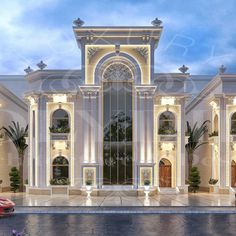 this is an artist's rendering of a luxury mansion in palm beach, florida