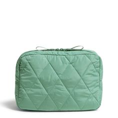 Travel in style with this large makeup bag. It features multiple pockets and a zip closure. Details: Interior features six mesh slip pockets. Wipe-clean lining. Zip closure. Care Tips: Spot clean with mild detergent and a soft, damp cloth, rinse thoroughly; lay flat to dry Large Makeup Bag, Travel In Style, Luggage Accessories, Care Tips, Travel Style, Vera Bradley, Lay Flat, Makeup Bag, Cleaning Wipes