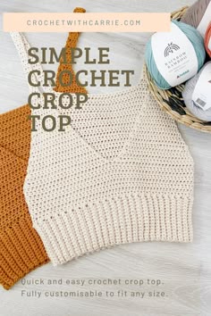 Crochet crop top pattern